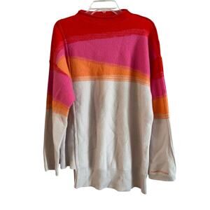 Nike Yoga Therma-FIT ADV Women's Top Wool Sweater Pink Orange Small